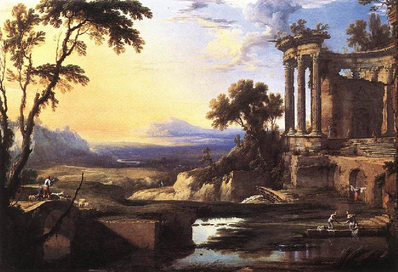 PATEL, Pierre Landscape with Ruins ag oil painting image